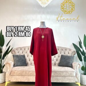 KAFTAN RED PLAIN